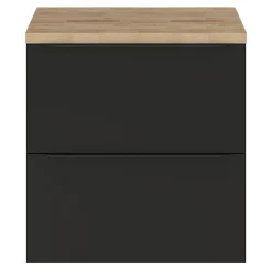 Plan de toilette GoodHome Hartland L. 60 cm chêne