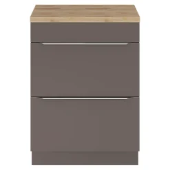 Plan de toilette GoodHome Hartland L. 60 cm chêne