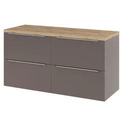 Plan de toilette GoodHome Hartland L. 120 cm chêne