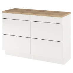 Plan de toilette GoodHome Hartland L. 120 cm chêne