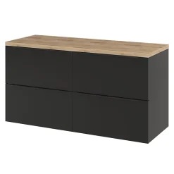 Plan de toilette GoodHome Hartland L. 120 cm chêne