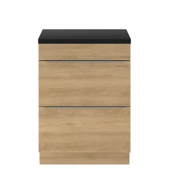 Plan de toilette L.60,5 x l.45,5 cm, noir mat, GoodHome Cadelia