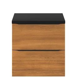 Plan de toilette L.60,5 x l.45,5 cm, noir mat, GoodHome Cadelia