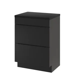 Plan de toilette L.60,5 x l.45,5 cm, noir mat, GoodHome Cadelia