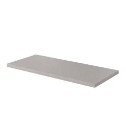 Plan de toilette L.100 x l.45 x ép.2 cm, effet granite gris, Cadélia