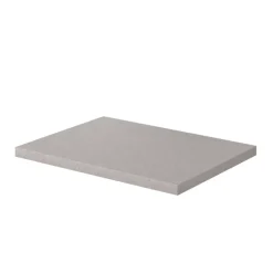 Plan de toilette L.60 x l.45 x ép.2 cm, effet granite gris, Cadélia