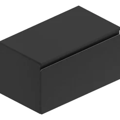 Plan de toilette noir mat L.90 x l.51,5 x ép.2 cm, Pura+
