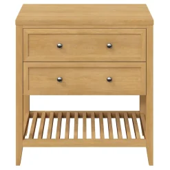 Plan de toilette placage chêne L.80,4 x l.45,2 x ép.2,8 cm, GoodHome Perma