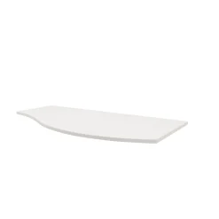 Plan de toilette pour vasque à poser version droite Vague blanc brillant 103,1 cm