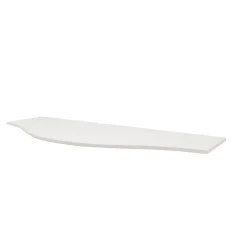 Plan de toilette pour vasque à poser version centre Vague blanc mat 137,8 cm