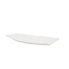 Plan de toilette pour vasque à poser version droite Vague blanc mat 103,1 cm