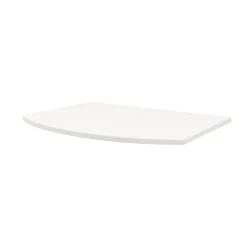 Plan de toilette pour vasque à poser Vague blanc brillant 69,4 cm