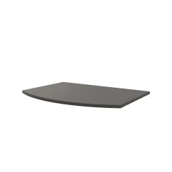 Plan de toilette pour vasque à poser Vague anthracite brillant 69,4 cm