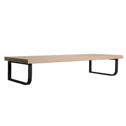 Plan de toilette suspendu pour vasque WILL - 120 cm avec équerres noires