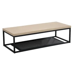 Plan de toilette suspendu WILL -Ep. 3,8cm L120cm + structure métal