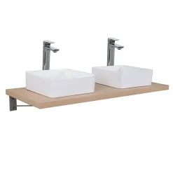 Plan de toilette suspendu pour vasque WILL - 120 cm - Ep. 3,8 cm