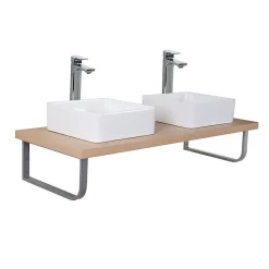 Plan de toilette suspendu pour vasque WILL - 120 cm - Ep. 3,8 cm