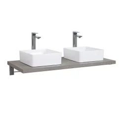 Plan de toilette suspendu pour vasque WILL - 120 cm - Ep. 3,8 cm