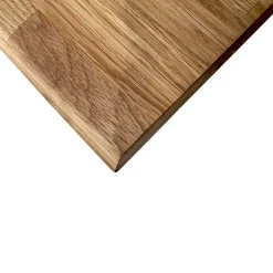 Plan de travail Chêne massif bord naturel huilé L.250 x l.65 cm, Ep.36 mm