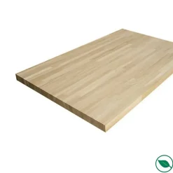 Plan de travail Chêne massif lamellé collé abouté 2000 x 650 x 26 mm