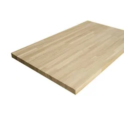 Plan de travail chêne massif lamellé collé 2000 x 800 x 26 mm