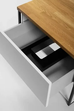 Plan de travail en bois chêne massif naturel 60 cm pour meuble de salle de bain