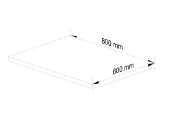 Plan de travail pour la cuisine AKORD S80 OLIWIA Chêne Sonoma 80 cm 80x60x3,2 cm