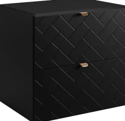 Plan de travail pour meuble de salle de bain VENA FLOW noir mat 80 cm
