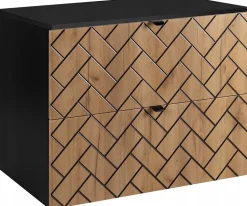 Plan de travail pour meuble de salle de bain VENA FLOW noir mat 80 cm