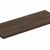 Plan de travail pour meuble de salle de bain TERRA VILLA coloris noyer foncé 120 cm