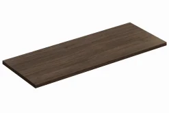 Plan de travail pour meuble de salle de bain TERRA VILLA coloris noyer foncé 120 cm