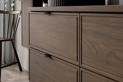 Plan de travail pour meuble de salle de bain TERRA VILLA coloris noyer foncé 120 cm