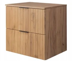 Plan de travail pour meuble de salle de bain VENA FLOW chêne Craft 80 cm