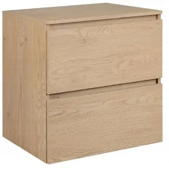 Plan de travail pour meuble de salle de bain SIMPLE en chêne clair 60 cm