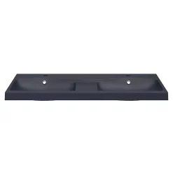 Plan double vasque noir GoodHome Mila 120 cm