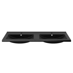 Plan double vasque noir GoodHome Nira 120 cm