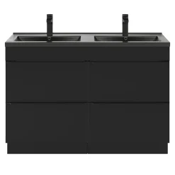 Plan double vasque noir GoodHome Nira 120 cm