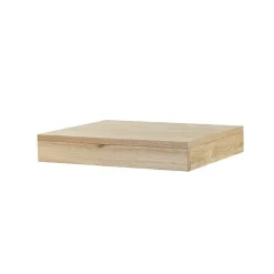 Plan salle de bain suspendu 60 cm Chêne naturel - Monica