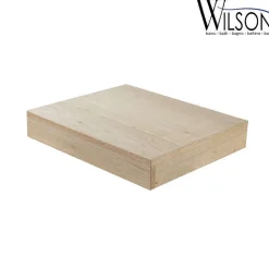 Plan salle de bain suspendu 60 cm Chêne naturel - Monica