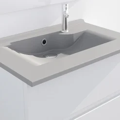 Plan simple vasque design gris RESILOGE - 70 cm