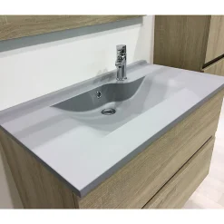 Plan simple vasque design gris RESILOGE - 70 cm