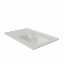 Plan simple vasque déportée à droite RESILOGE - 90 cm
