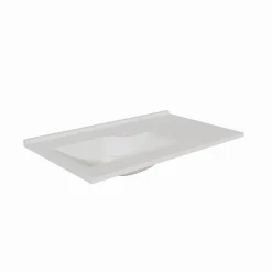 Plan simple vasque déportée à gauche RESILOGE - 90 cm
