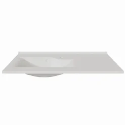 Plan simple vasque déportée à gauche RESILOGE - 90 cm