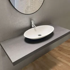 Plan suspendu BYCA - 120cm - aspect béton ciré