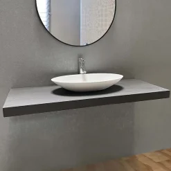 Plan suspendu BYCA - 120cm - aspect béton ciré
