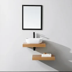 Plan suspendu pour vasque TOP chêne 60 x 46 cm