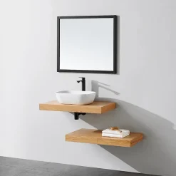 Plan suspendu pour vasque TOP chêne 100 x 46 cm