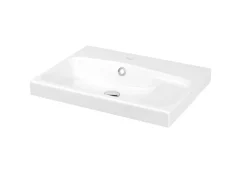 Plan vasque blanc en résine l.60 cm GoodHome Mila