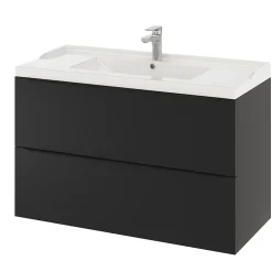 Plan vasque blanc GoodHome Lana 100 cm